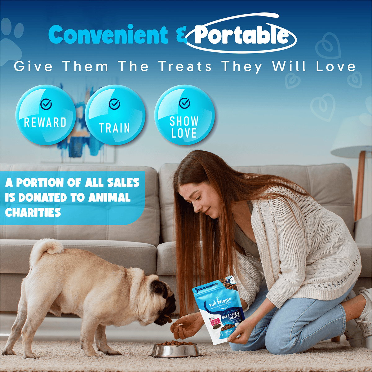 Tail Wiggle Beef Liver Treats